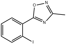 5-(2-碘苯基)-3-甲基-1,2,4-F二唑 结构式