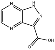 1H-PYRAZOLO[3,4-B]PYRAZINE-3-CARBOXYLIC ACID 结构式