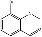 3-溴-2-(甲硫基)苯甲醛 结构式