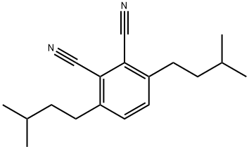 1,2-Benzenedicarbonitrile, 3,6-bis(3-methylbutyl)- 结构式