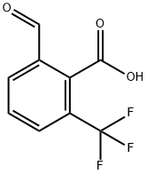 2-甲酰基-6-(三氟甲基)苯甲酸 结构式