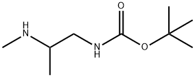 (2-(甲基氨基)丙基)氨基甲酸叔丁酯 结构式