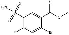 2-溴-4-氟-5-氨磺酰基苯甲酸甲酯 结构式