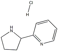 2-PYRROLIDIN-2-YLPYRIDINE HCL 结构式