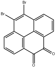 4,5-DIBROMO-9,10-DIKETOPYRENE 结构式