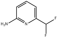 6-(DIFLUOROMETHYL)PYRIDIN-2-AMINE 结构式