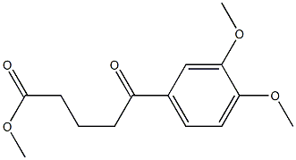 METHYL 5-(3,4-DIMETHOXYPHENYL)-5-OXOPENTANOATE 结构式