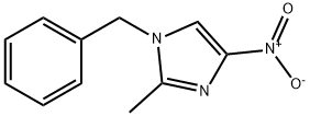 1H-Imidazole, 2-methyl-4-nitro-1-(phenylmethyl)- 结构式