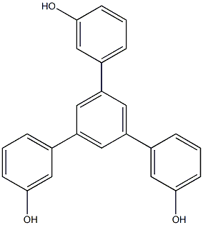 3-[3,5-双(3-羟基苯基)苯基]苯酚 结构式