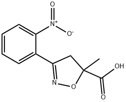 5-Methyl-3-(2-nitro-phenyl)-4,5-dihydro-isoxazole-5-carboxylic acid