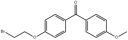 (4-(2-溴乙氧基)苯基)(4-甲氧苯基)甲酮 结构式