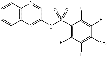 磺胺喹恶啉-D4 结构式