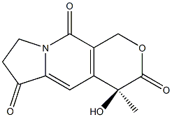 (4S)-4-hydroxy-4-methyl-7,8-dihydro-1H-pyrano[3,4-f]indolizine-3,6,10-trione 结构式