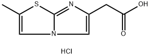 2-(2-甲基咪唑并[2,1-B]噻唑-6-基)乙酸(盐酸盐) 结构式