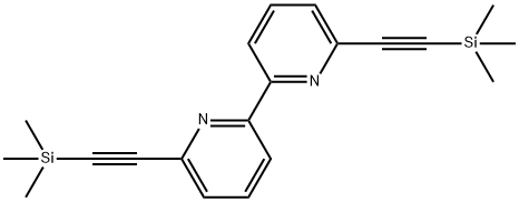 2,2'-Bipyridine, 6,6'-bis[(trimethylsilyl)ethynyl]- 结构式