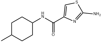 4-THIAZOLECARBOXAMIDE, 2-AMINO-N-(4-METHYLCYCLOHEXYL)- 结构式