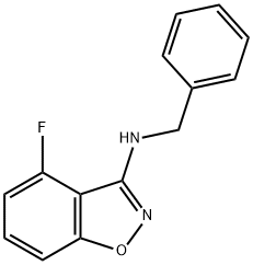 N-苄基-4-氟苯并[D]异噁唑-3-胺 结构式