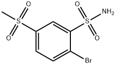 2-bromo-5-methylsulfonylbenzenesulfonamide 结构式