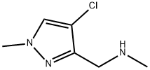 1-(4-chloro-1-methyl-pyrazol-3-yl)-N-methyl-methanamine 结构式