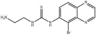 Thiourea, N-(2-aminoethyl)-N'-(5-bromo-6-quinoxalinyl)- 结构式
