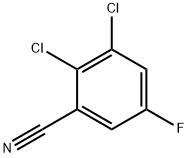 2,3-二氯-5-氟苯甲腈 结构式