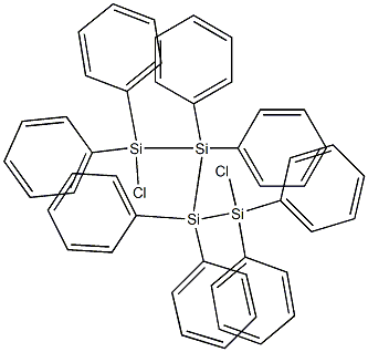 Tetrasilane, 1,4-dichloro-1,1,2,2,3,3,4,4-octaphenyl- 结构式
