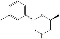 (2S,6S)-2-methyl-6-m-tolylmorpholine 结构式