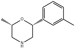 (2S,6R)-2-methyl-6-m-tolylmorpholine 结构式