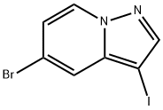 5-溴-3-碘吡唑并[1,5-A]吡啶 结构式