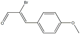 2-Propenal, 2-bromo-3-(4-methoxyphenyl)- 结构式