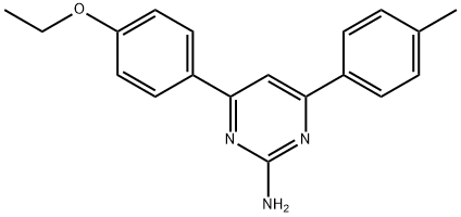 4-(4-ethoxyphenyl)-6-(4-methylphenyl)pyrimidin-2-amine 结构式