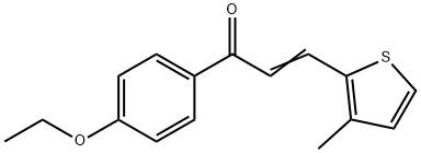 (2E)-1-(4-ethoxyphenyl)-3-(3-methylthiophen-2-yl)prop-2-en-1-one 结构式