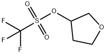 Trifluoro-methanesulfonic acid tetrahydro-furan-3-yl ester 结构式