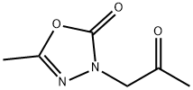 5-甲基-3-(2-氧代丙基)-2,3-二氢-1,3,4-噁二唑-2-酮 结构式