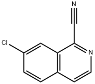 7-CHLOROISOQUINOLINE-1-CARBONITRILE 结构式