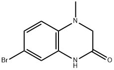 7-溴-4-甲基-1,2,3,4-四氢喹喔啉-2-酮 结构式