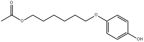 6-(4-羟基苯氧基)己基乙酸酯 结构式