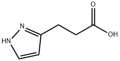 3-(1H-吡唑-3-基)丙酸 结构式