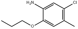 5-氯-4-甲基-2-丙氧基苯胺 结构式