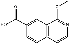 1-METHOXYISOQUINOLINE-7-CARBOXYLIC ACID 结构式