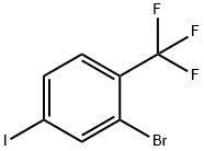 2-bromo-4-iodo-1-(trifluoromethyl)benzene 结构式