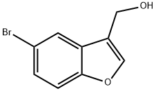 (5-溴苯并呋喃-3-基)甲醇 结构式