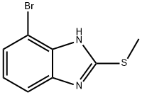 4-溴-2-(甲硫基)-1H-苯并[D]咪唑 结构式