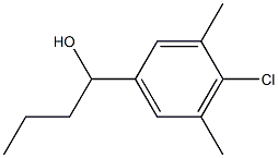 1-(4-CHLORO-3,5-DIMETHYLPHENYL)BUTAN-1-OL 结构式