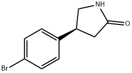 (S)-4-(4-BROMOPHENYL)PYRROLIDIN-2-ONE 结构式