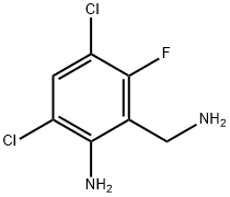 2-Amino-3,5-dichloro-6-fluorobenzylamine 结构式