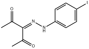 3-[(4-iodophenyl)hydrazono]-2,4-pentanedione 结构式