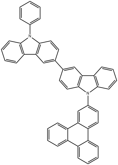 9-苯基-9'-(2-三苯基烯基)-3,3'-双咔唑 结构式