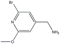 (2-溴-6-甲氧基吡啶-4-基)甲胺 结构式