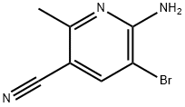 6-氨基-5-溴-2-甲基烟腈 结构式